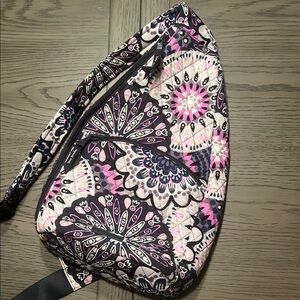 Vera Bradley Pink and Black Backpack with Mandala Design
